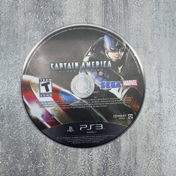Captain America: Super Soldier (Sony PlayStation 3, 2011) PS3 Game Disc Only - Picture 1 of 3